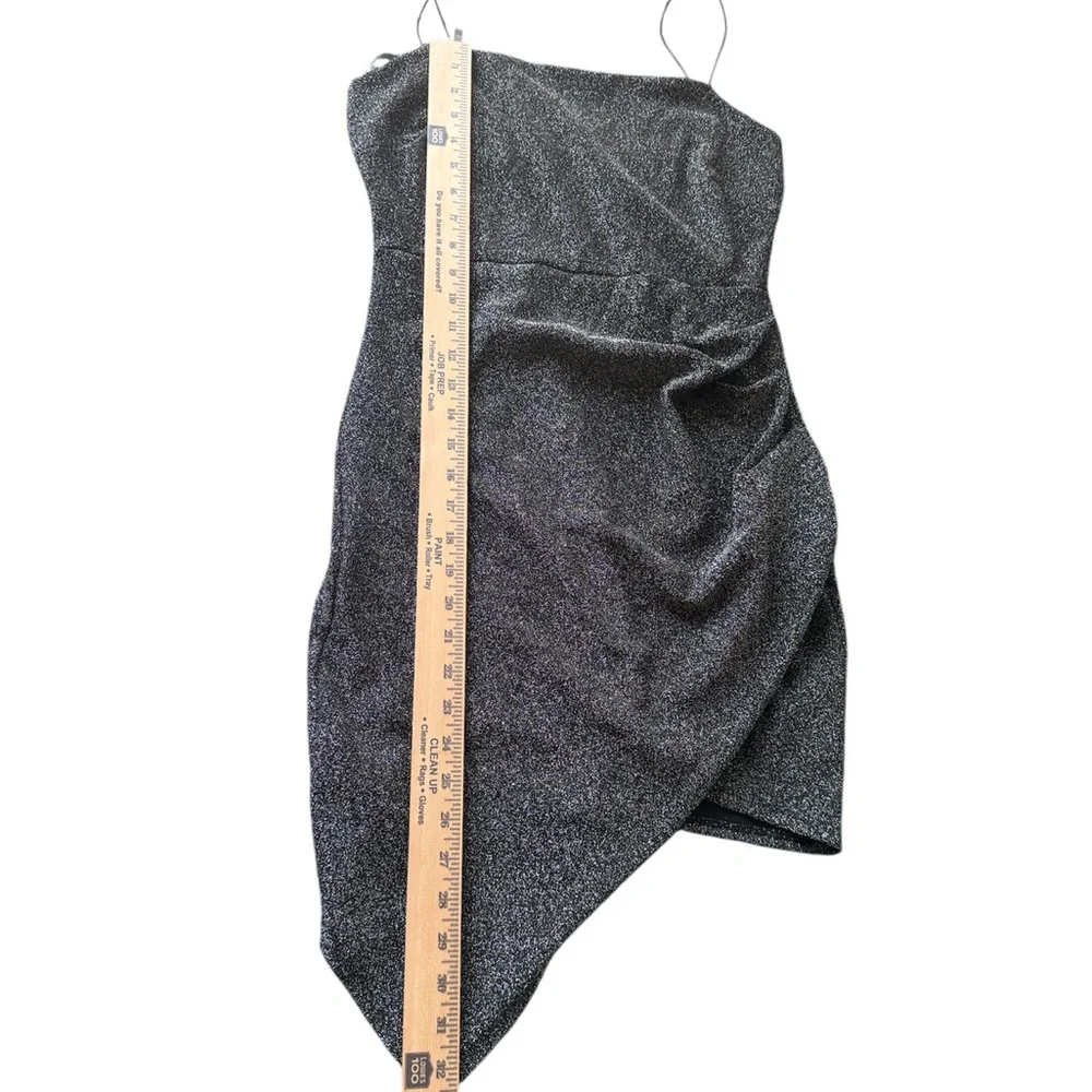 Windsor Gray Asymmetrical Wrap Cocktail Dress - Picture 9 of 9